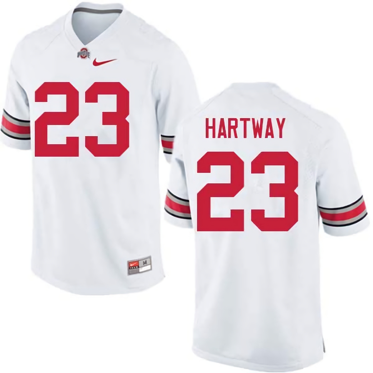 Michael Hartway Ohio State Buckeyes Men's NCAA #23 Nike White College Stitched Football Jersey KEN6356AD